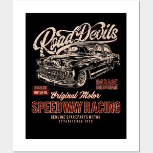 Road Devils Speedway Racing Hot Rod Posters and Art